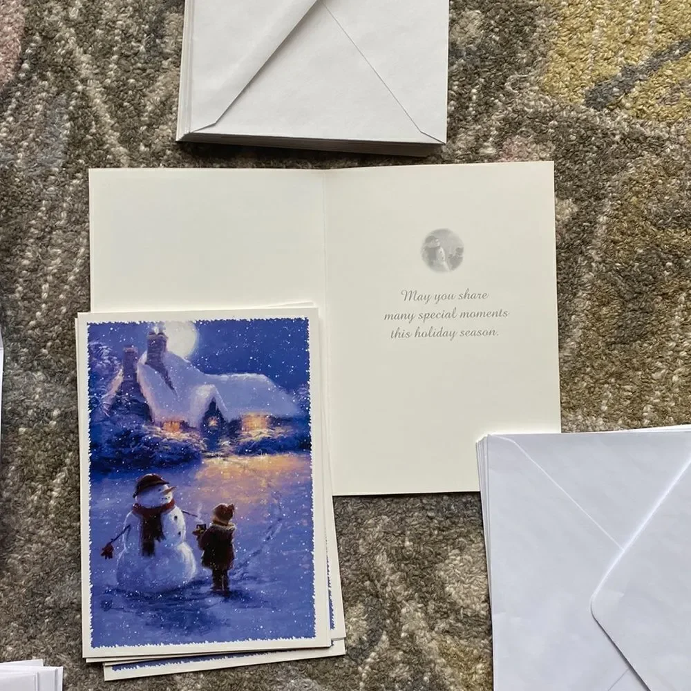 Assorted Christmas Holiday Cards with Envelopes